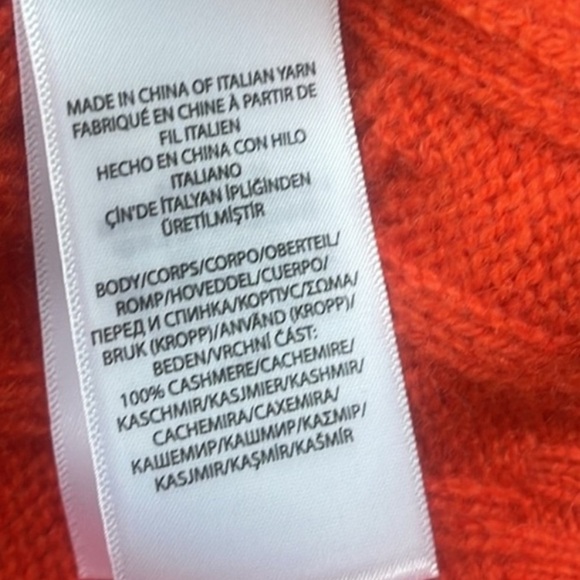 Polo Ralph Lauren The Iconic Cable-Knit Cashmere
Sweater NEW Small - Picture 9 of 9